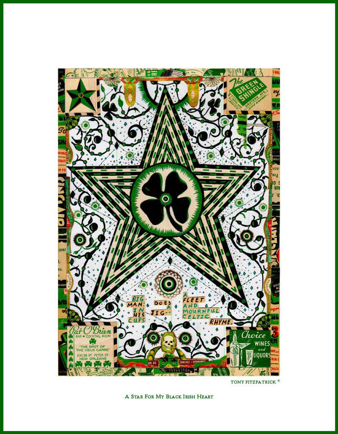 A Star for My Black Irish Heart<br> Tony Fitzpatrick Poster Signing