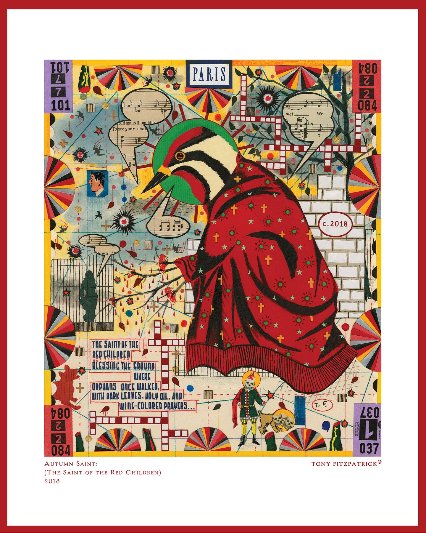 Autumn Saint Poster - Tony Fitzpatrick